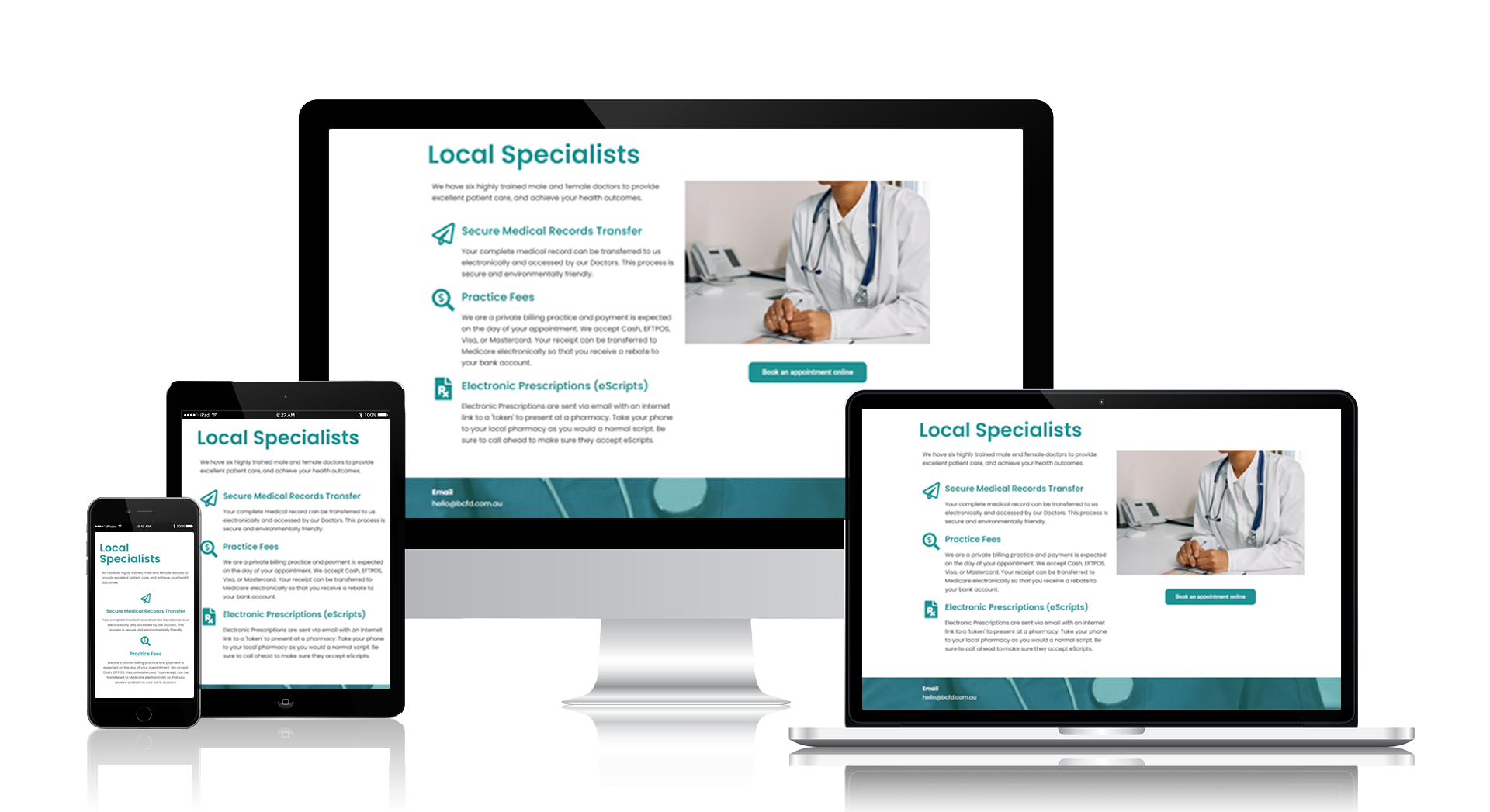 Medical Web Design in Brisbane by Health IT